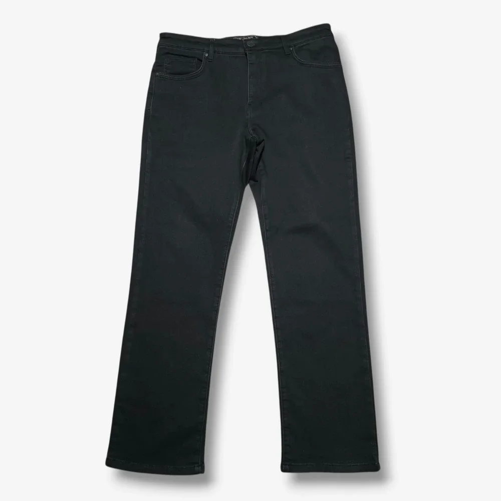 Jack of Spades High Roller Jeans Mens 35 x 30 Black Comfort Fit Straight Leg